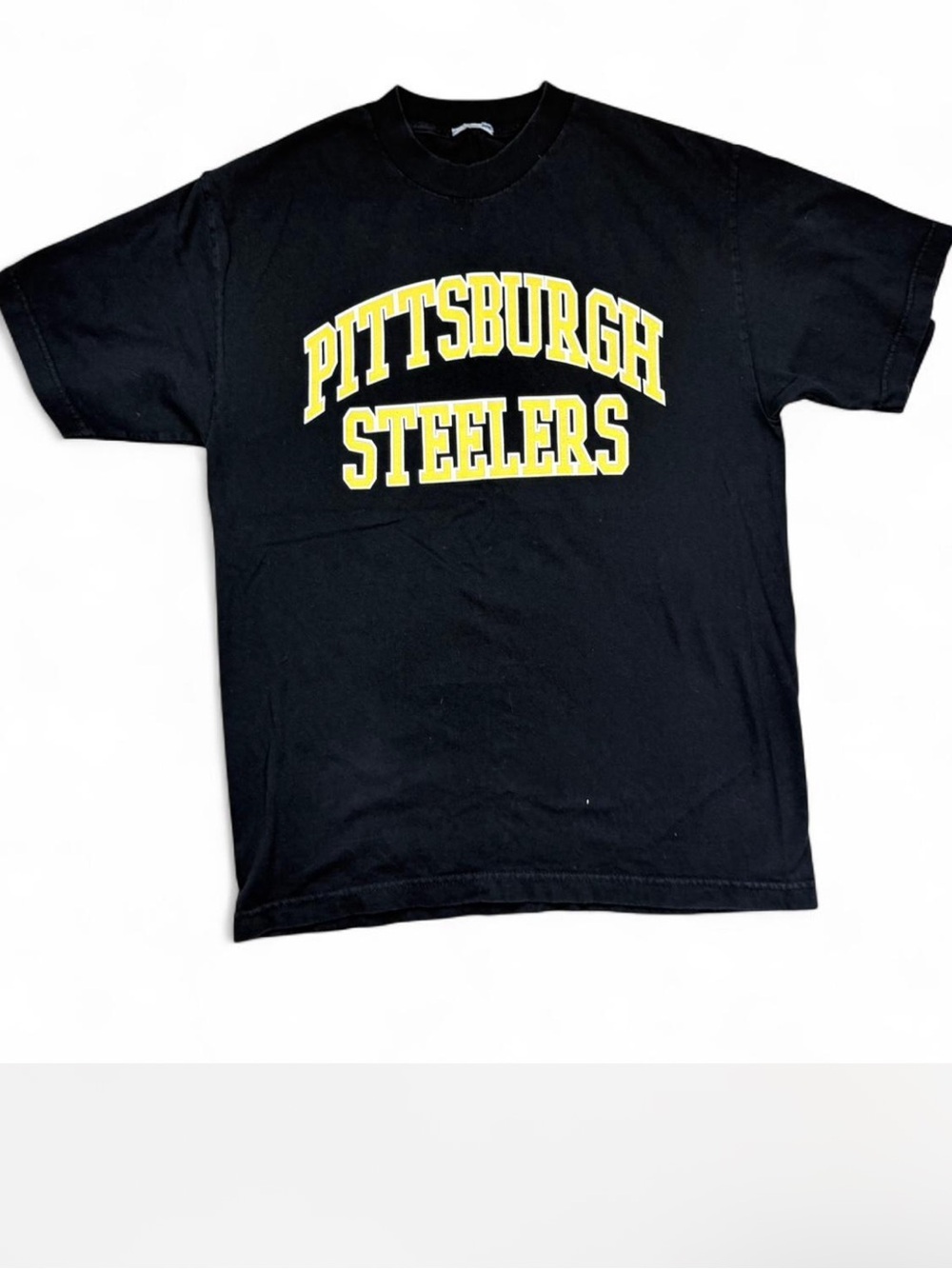 Vintage Y2K Pittsburgh Steelers Faded Black Graphic Tee
